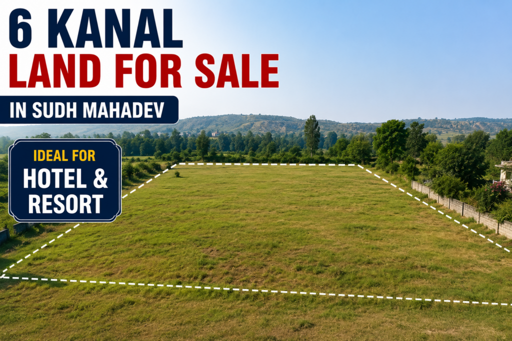 6 Kanal Land for Sale in Sudh Mahadev Ideal for Hotel & Resort